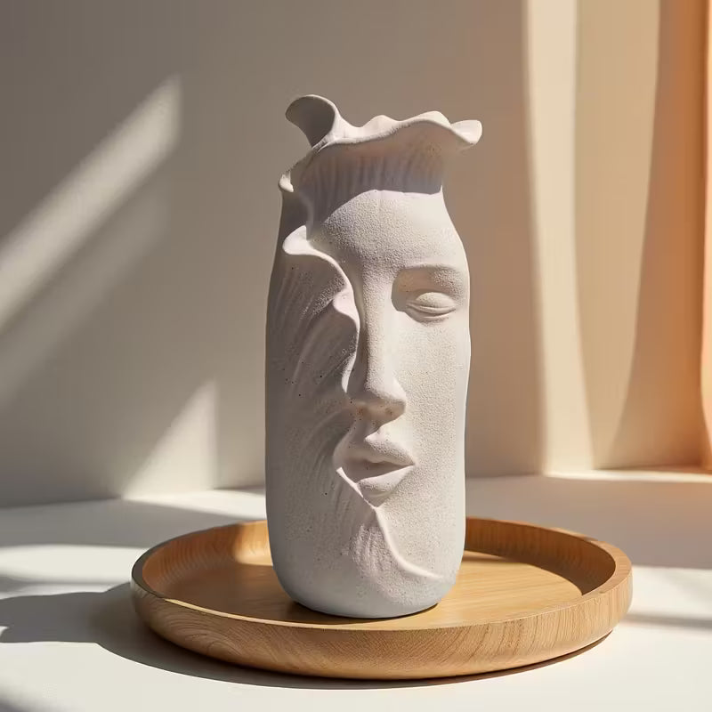 Керамическая ваза ручной работы «Abstract Face»