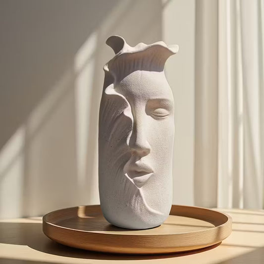Керамическая ваза ручной работы «Abstract Face»