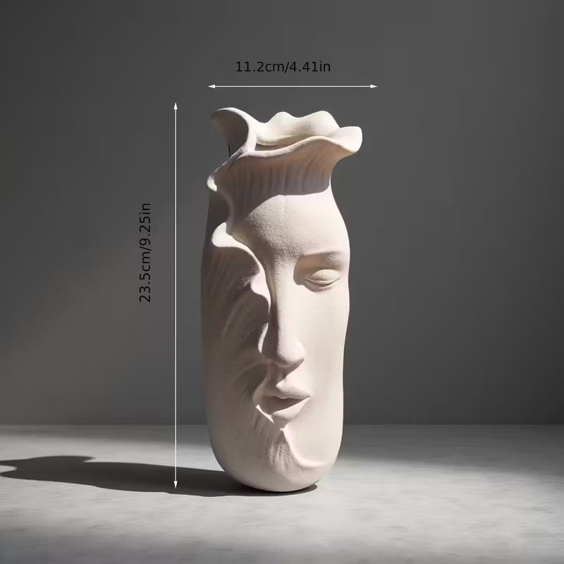 Керамическая ваза ручной работы «Abstract Face»